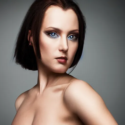 Image similar to Dominique Mcelligott, seductive gaze, 8k, professional photography, cinematic studio shot