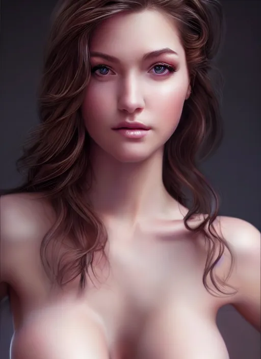 Image similar to a gorgeous female photo, professionally retouched, soft lighting, realistic, smooth face, full body shot, torso, dress, perfect eyes, sharp focus on eyes, 8 k, high definition, insanely detailed, intricate, elegant, art by artgerm and j scott campbell