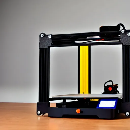 Image similar to prusa 3 d printer high end photoshoot