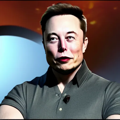 Image similar to Elon Musk with tusks, 8k ultra realistic, award winning, unreal engine 5, masterpiece