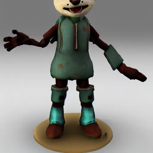 Image similar to 3 d toy of benny from fallout : nw