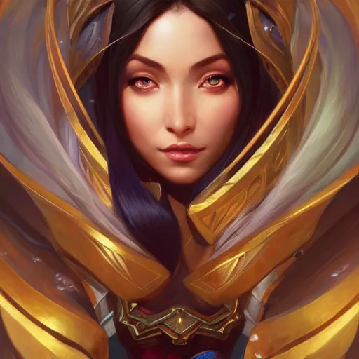 Image similar to perfectly - centered - portrait of irelia from league of legends, intricate, highly detailed, digital painting, artstation, concept art, smooth, sharp focus, illustration, unreal engine 5, 8 k, art by artgerm and greg rutkowski and alphonse mucha