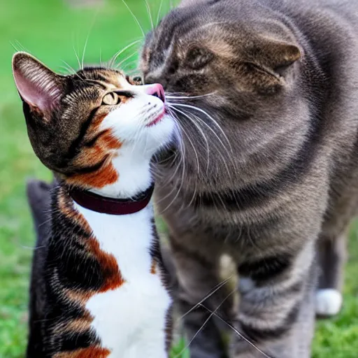 Image similar to cat slapping dog