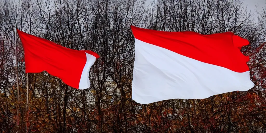 Image similar to our white - red - white belarussian, heavenly, free, bold flag