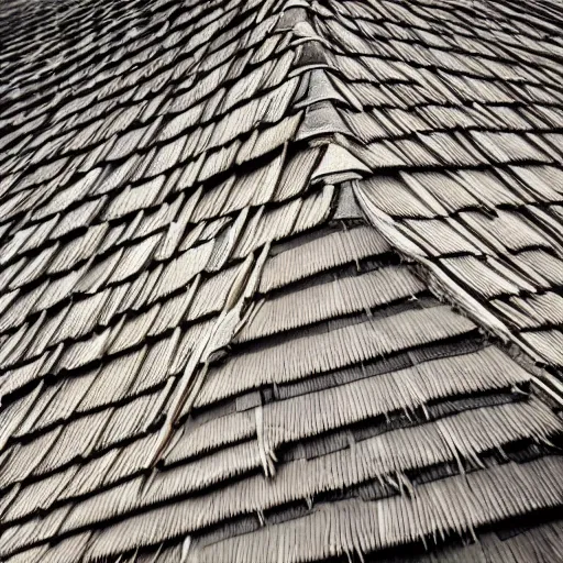 Image similar to thatched roof, highly detailed, architectural feature