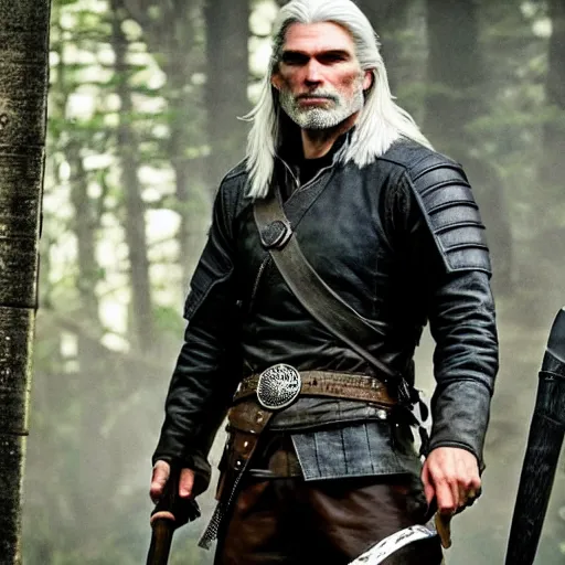 Image similar to anson mount as geralt