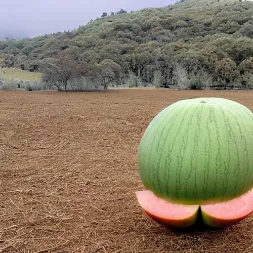 Prompt: a melon sheep