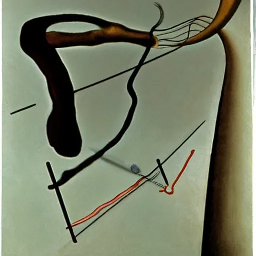 Image similar to the persistence of memory, by marcel duchamp