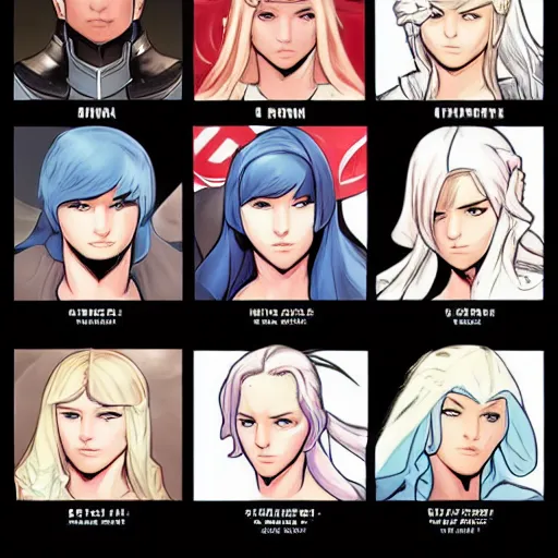 Image similar to Fire Emblem Character Portrait by Adam Hughes