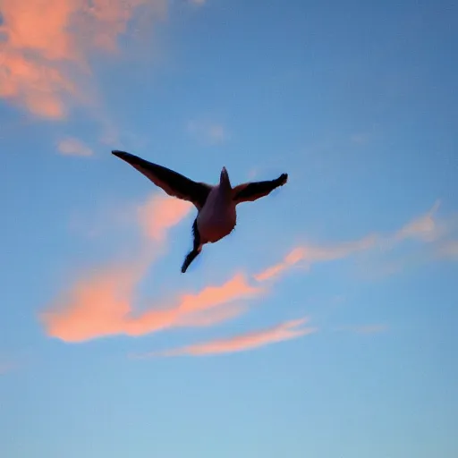 Image similar to sunset clouds in shape of a giant bird