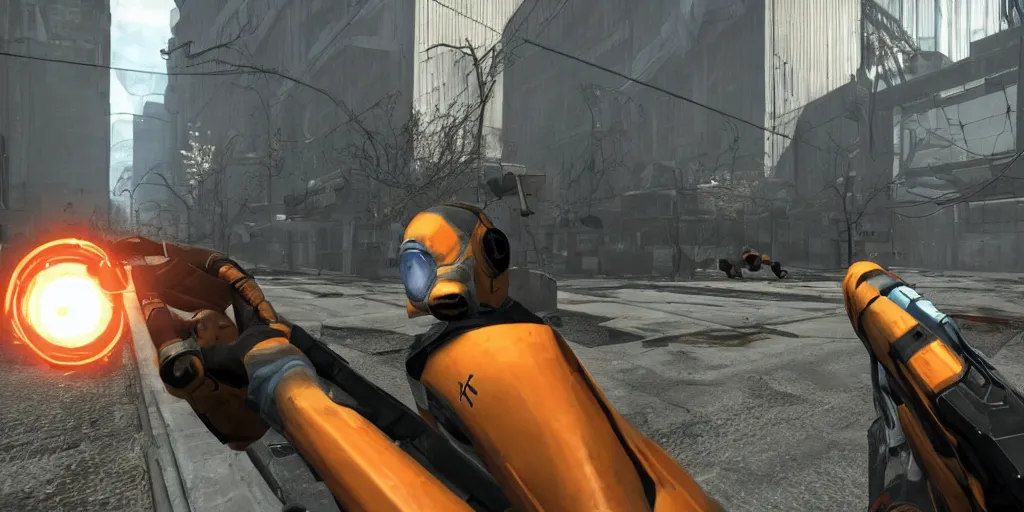 Image similar to still frame for half life 3