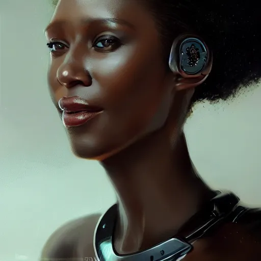 Image similar to Portrait of a woman by Greg Rutkowski, she is about 30 years old, mulato, afro hair, attractive, beautiful smile, beautiful look, she is wearing a futuristic lawyer outfit, highly detailed portrait, scifi, digital painting, artstation, concept art, smooth, sharp foccus ilustration, Artstation HQ