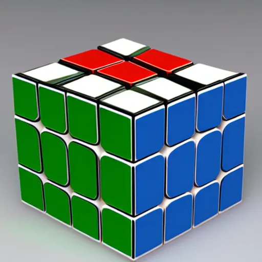 Image similar to a rubik's cube made out of different biome squares