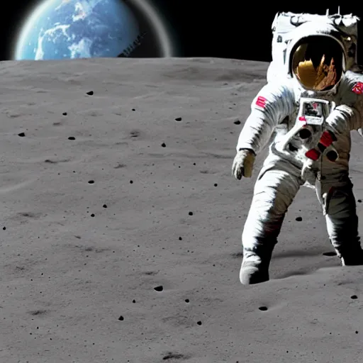 Prompt: An astronaut sitting in a lawn chair on the moon, photo, highly detailed, photorealistic, high quality, 4k