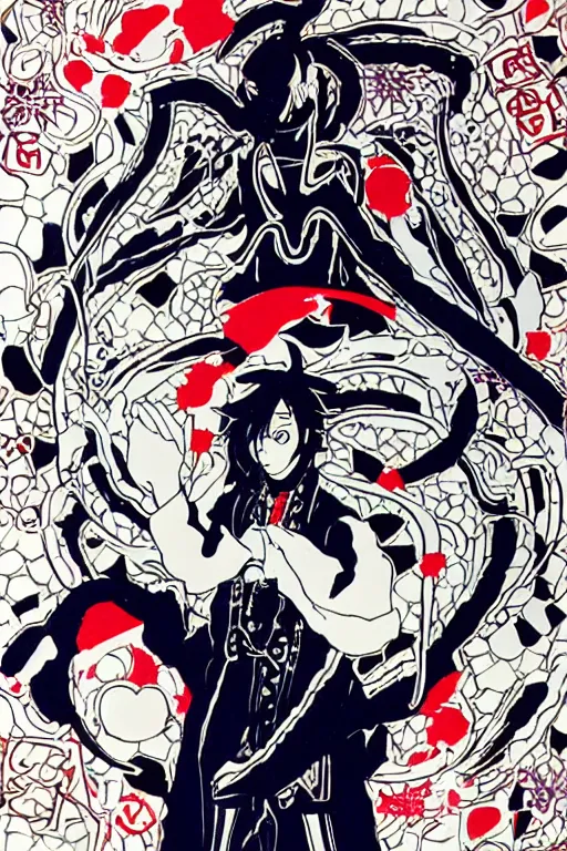 Prompt: character portrait of the god of poison, kazuma kaneko