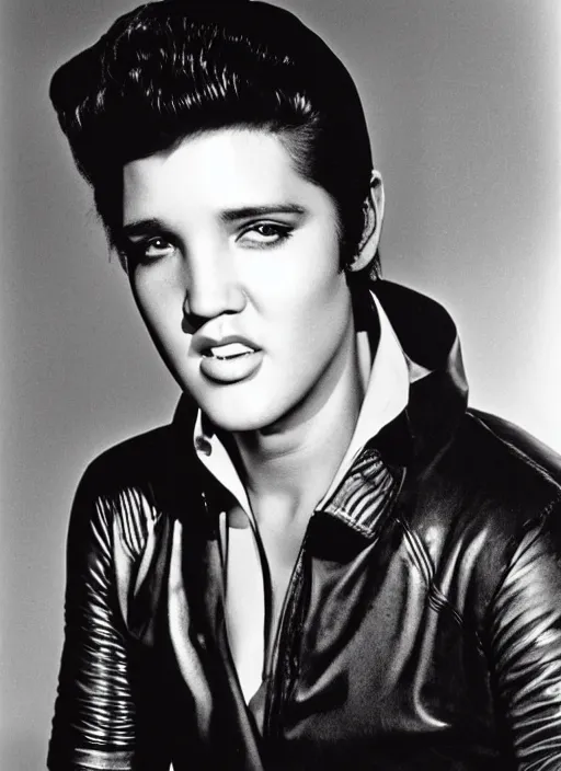 Image similar to photo of young elvis presley by anne leibovitz