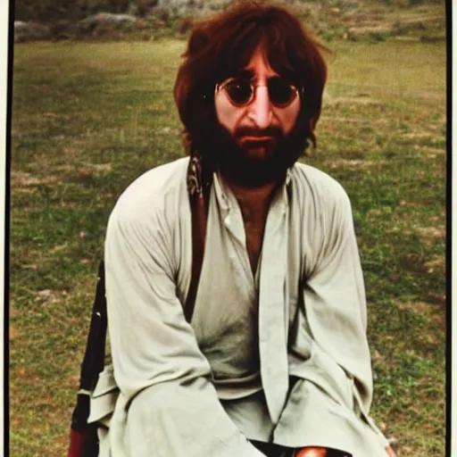 Image similar to a captured photograph of john lennon in the taliban - 5 0 0