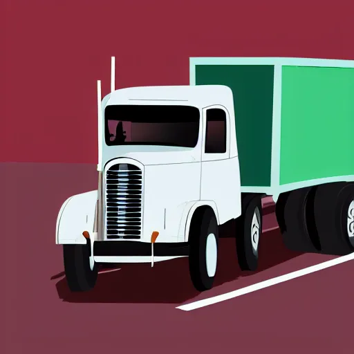 Prompt: a person driving a truck, wikihow