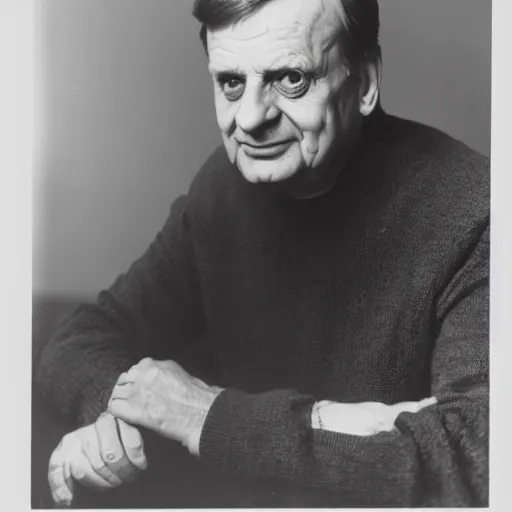 Prompt: A studio portrait of Olof Palme
