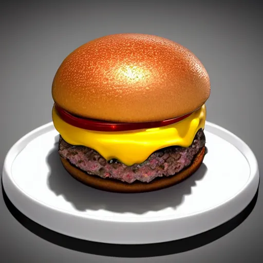 Image similar to cinematic shot cheeseburger, mood lighting, fantasy, detailed face, highly detailed, super realistic, perfect lighting