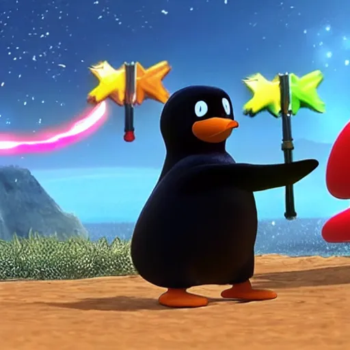 Image similar to Pingu on Super Smash bros ultimate, Nintendo switch