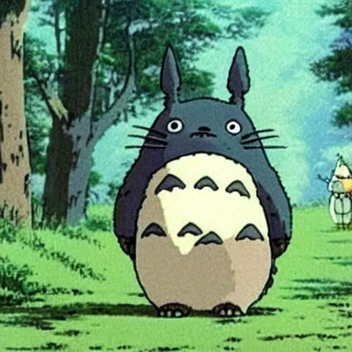 Prompt: a still of totoro in studio ghibli's Only Yesterday 1991 animation by Dice Tsutsumi, Makoto Shinkai, Studio Ghibli