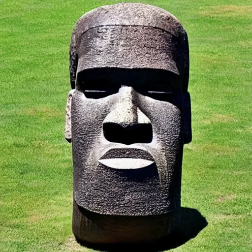 Image similar to Easter island head statue of Shaquille O'Neal