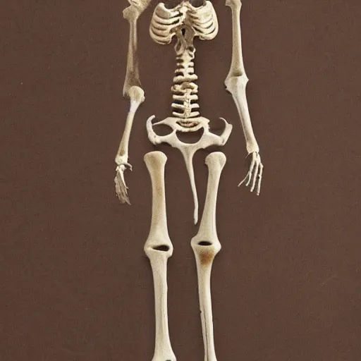 Image similar to a woman made of bones