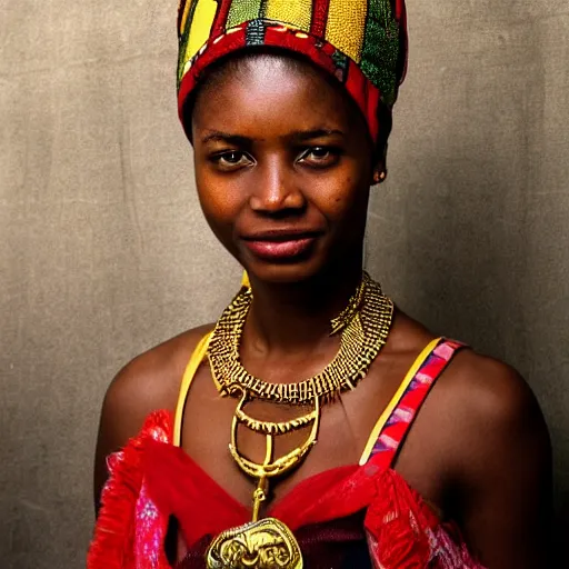 Prompt: a nubian princess,