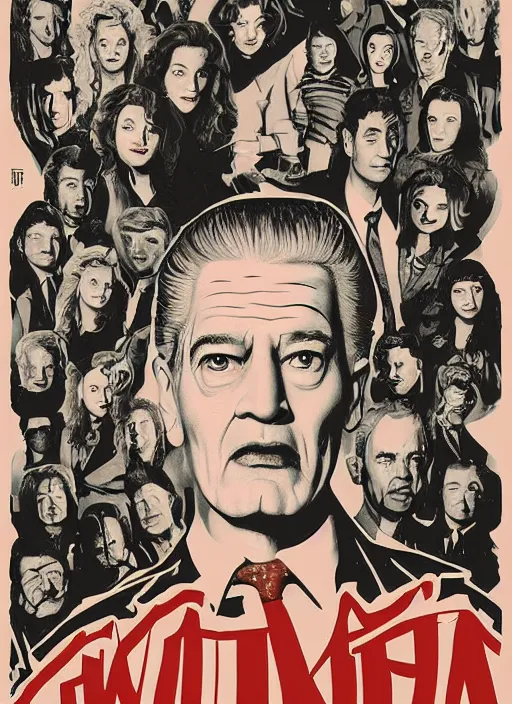 Image similar to twin peaks movie poster art by joe devito