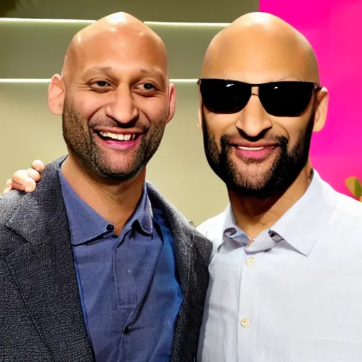 Prompt: Keegan Michael Key and Jordan Banana Peel