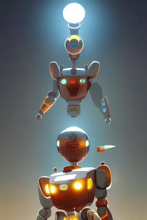 Image similar to metabots medabots medarotto medarot robot minimalist comics, behance hd by jesper ejsing, by rhads, makoto shinkai and lois van baarle, ilya kuvshinov, rossdraws global illumination ray tracing hdr radiating a glowing aura