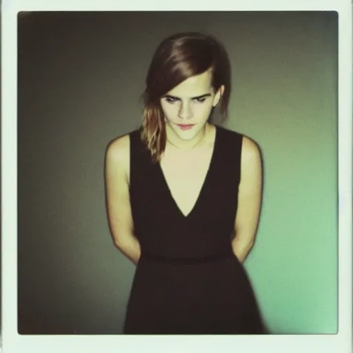 Image similar to Polaroid of Emma Watson by Terrence Malick