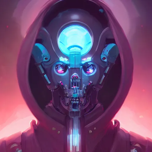 Image similar to a portrait of a cybernetic grim reaper, cyberpunk concept art by pete mohrbacher and wlop and artgerm and josan gonzales, digital art, highly detailed, intricate, sci-fi, sharp focus, Trending on Artstation HQ, deviantart, unreal engine 5, 4K UHD image