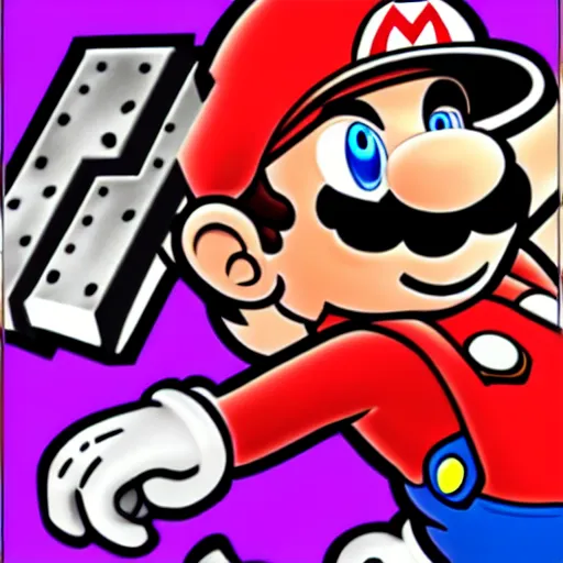 Prompt: Twitch speedrun mario