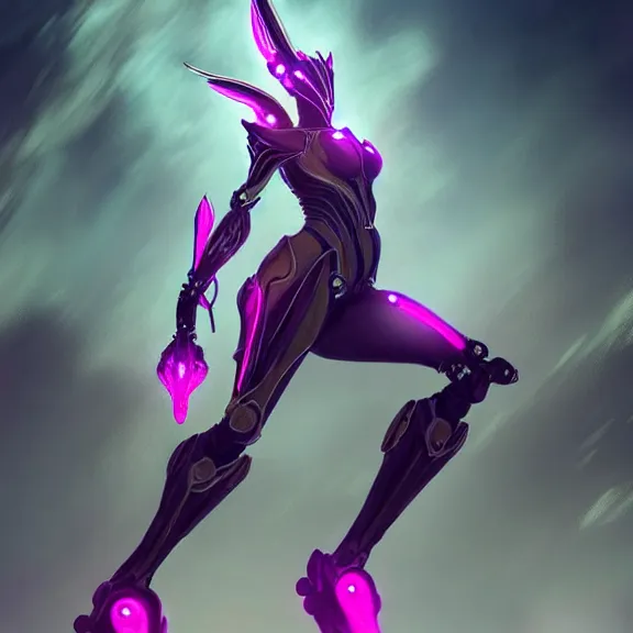 Image similar to highly detailed giantess shot exquisite warframe fanart, looking up at a giant 500 foot tall beautiful stunning saryn prime female warframe, as a stunning anthropomorphic robot female dragon, looming over you, posing elegantly, camera between the legs, white sleek armor with glowing fuchsia accents, proportionally accurate, anatomically correct, sharp claws, two arms, two legs, camera close to the legs and feet, giantess shot, upward shot, ground view shot, leg and thigh shot, epic low shot, high quality, captura, realistic, professional digital art, high end digital art, furry art, macro art, giantess art, anthro art, DeviantArt, artstation, Furaffinity, 3D realism, 8k HD octane render, epic lighting, depth of field