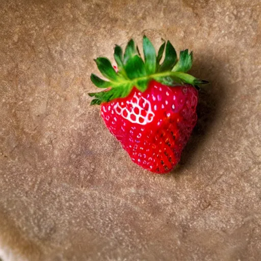 Prompt: adorable strawberry critter national geographic