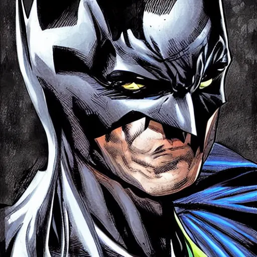 Prompt: the batman appearing out of the shadows, artwork by jim lee, frightening, fear, scary, intimidating, digital art