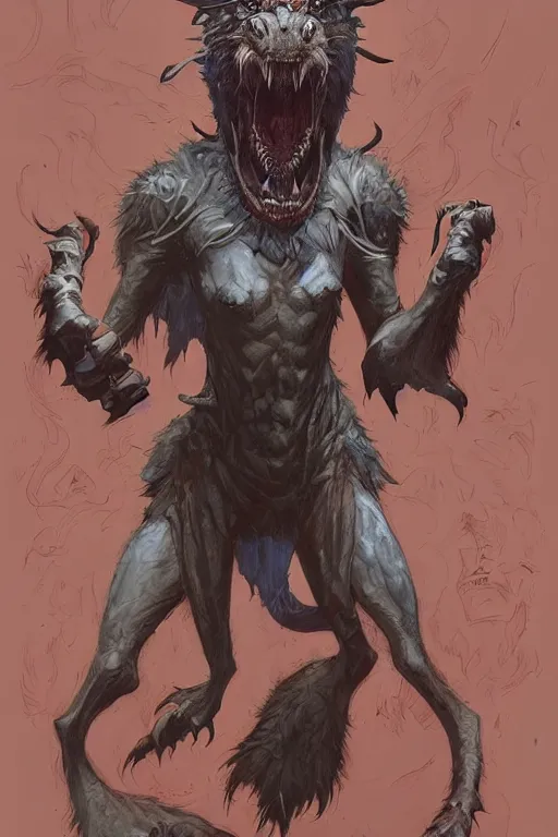 Prompt: portrait of the quail werewolf eater wearing eldritch greaves by artgerm and Craig Mullins, James Jean, Andrey Ryabovichev, Mark Simonetti and Peter Morbacher 16k