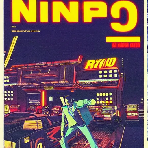 Prompt: 1979 OMNI Magazine Cover of Neo-Tokyo bank robbery, Bank Robbery Movies, Anime, Highly Detailed, Inspired by Heat + Golgo 13 + Lupin the 3rd , 8k :4 by Vincent Di Fate + Katsuhiro Otomo : 8