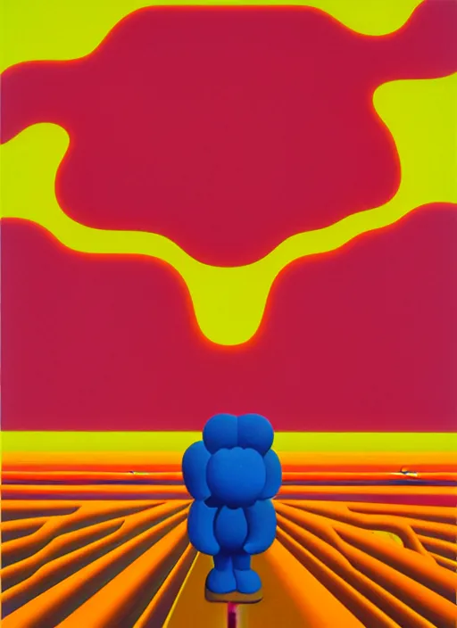 Image similar to hell by shusei nagaoka, kaws, david rudnick, airbrush on canvas, pastell colours, cell shaded, 8 k