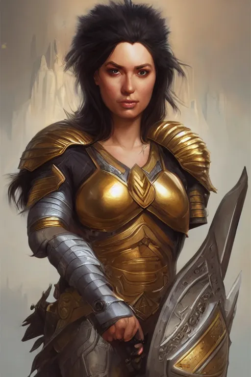 Image similar to amazon valkyrie athena, d & d, fantasy, portrait, highly detailed, headshot, digital painting, trending on artstation, concept art, sharp focus, illustration, art by artgerm and greg rutkowski and magali villeneuve