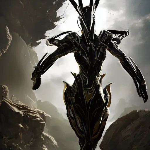 Prompt: ant pov, looking up at a beautiful and stunning giant female warframe, looming over pov, about to step on pov, off-white plated armor, slick elegant design, sharp claws, detailed shot, feet and hands, highly detailed art, epic cinematic shot, realistic, professional digital art, high end digital art, DeviantArt, artstation, Furaffinity, 8k HD render, epic lighting, depth of field