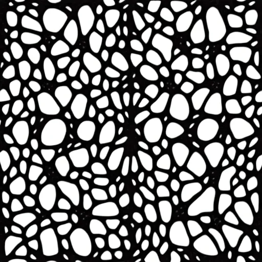 Prompt: black and white generative art, creative coding, minimalistic, voronoi, vector svg art