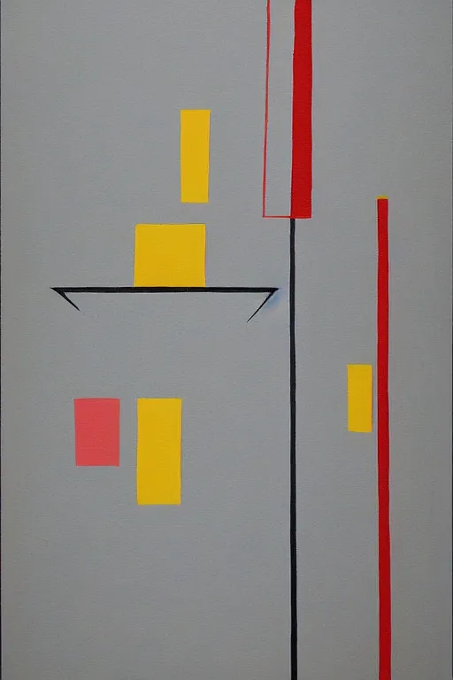 Image similar to painting in the bauhaus style