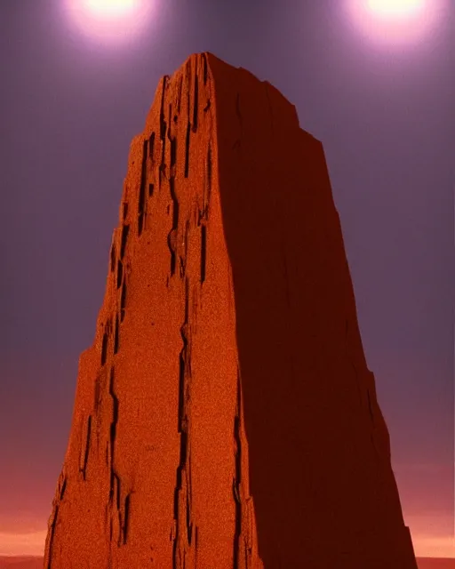 Prompt: the scene of the black monolith from 2 0 0 1 : a space odyssey, but the monolith is actually a bourbon biscuit, highly detailed, concept art, dramatic lighting