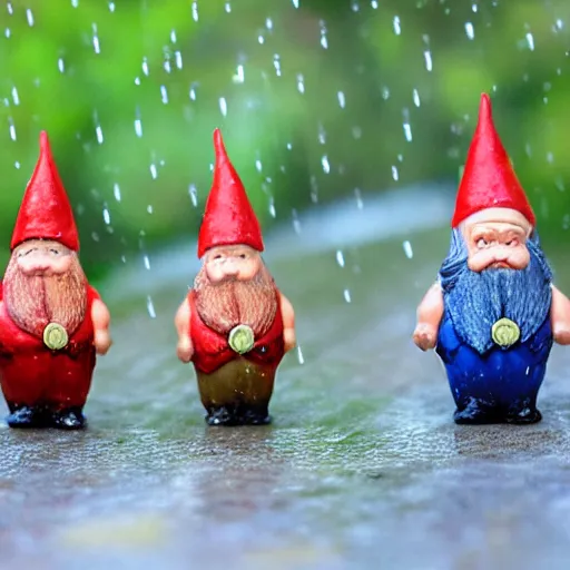 Image similar to metrognomes in the sunlit rain,