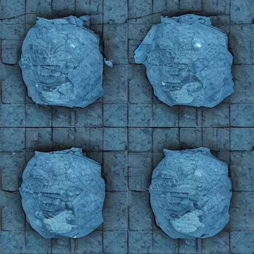 Image similar to a blue goblin skin texture map | seamless | unreal engine :. 1