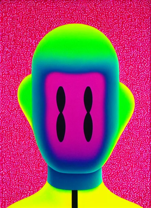 Image similar to person wearing a balaclava by shusei nagaoka, kaws, david rudnick, airbrush on canvas, pastell colours, cell shaded, 8 k