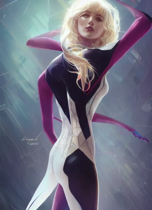 Prompt: ultra realistic illustration, spidergwen anime, intricate, elegant, highly detailed, digital painting, artstation, concept art, smooth, sharp focus, illustration, art by artgerm and greg rutkowski and alphonse mucha and wlop